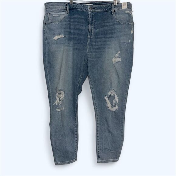 Abercrombie & Fitch SZ 24 long High Rise Super Skinny Ankle Jeans Curve Love NEW - Picture 1 of 6